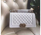 2017 Chanel Le Boy Flap Shoulder Bag white Original Lambskin Leather A67086 A67086