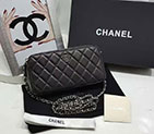 2017 Chanel Phone Bags Original Sheepskin Leather A7020 Silver A7020