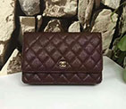 2017 Chanel WOC A33815 Burgundy Original Caviar Leather Flap Shoulder Bags Gold A33815