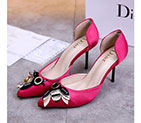 2017 Dior women shoes in silk satin