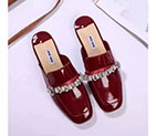 2017 Miu Miu women Slippers in Patent leather BMS0210