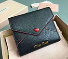2017 MiuMiu Three fold wallet in Original leather 5MH014 5MH014
