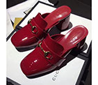 2017 gucci women Slippers in Patent leather