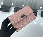2018 Boy Chanel Tri-fold wallet A84302