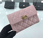 2018 Boy Chanel Tri-fold wallet A84302