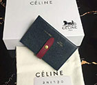 2018 CELINE STRAP ACCORDEON CARD HOLDER IN GRAINED CALFSKIN AND SHINY CALFSKIN