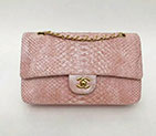 2018 Chanel Classic Flap Bag Original Python Leather 1112