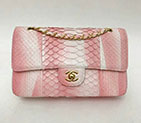 2018 Chanel Classic Flap Bag Original Python Leather 1112