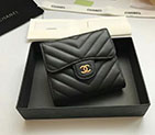 2018 Chanel Matelasse Tri-Fold Wallet A50086