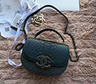 2018 Chanel messenger bag Real Python leather A93460
