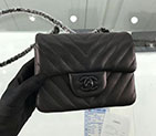 2018 Chanel mini Classic Flap Bag Original Sheekskin leather 1115