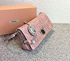 2018 LEATHER MIU MIU ICONIC CRYSTAL BAG 5BD233