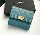 2018 Le Boy Chanel Matelasse Tri-Fold Wallet A80734
