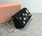 2018 MIU MIU CRYSTAL LEATHER BAG 5BH097