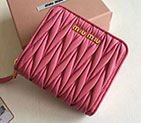 2018 Miu Miu MADRAS GOAT LEATHER WALLET