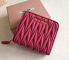2018 Miu Miu MADRAS GOAT LEATHER WALLET