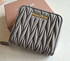2018 Miu Miu MADRAS GOAT LEATHER WALLET