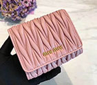 2018 Miu Miu MATELASSE LEATHER WALLET 5MH016
