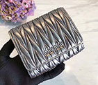 2018 Miu Miu MATELASSE LEATHER WALLET 5MH016