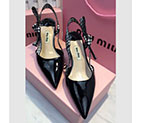 2018 Miu Miu women shoes in Patent leather Heel Height 5.5cm