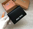 2018 MiuMiu MADRAS GOAT LEATHER AND LEATHER WALLET 5MV204