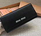 2018 MiuMiu MADRAS GOAT LEATHER AND LEATHER WALLET 5MH109