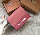 2018 MiuMiu MADRAS GOAT LEATHER AND LEATHER WALLET 5MV204