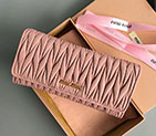 2018 MiuMiu MATELASSE LEATHER WALLET M008B