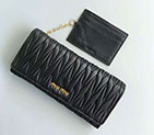 2018 MiuMiu MATELASSE LEATHER WALLET M008B