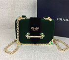 2018 Prada Women velvet shoulder bag