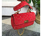2018 VALENTINO SMALL ROCKSTUD SPIKE CHAIN BAG 0123