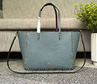 2018 Valentino Garavani Guitar Rockstud Rolling Double reversible tote in calfskin