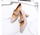 2018 chanle women shoes in Nubuck leather Heel 6cm CHW1632