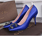 2018 gucci women high-heeled shoes 8.5cm in silk