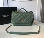 2019 Chanel flap bag with top handle A93607