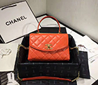 2019 Chanel flap bag with top handle AS1175