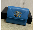 2020 Chanel Tri-fold short flap wallet AP1064