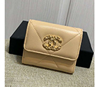 2020 Chanel Tri-fold short flap wallet AP1064