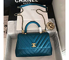 2020 Chanel small flap bag with top handle A92990