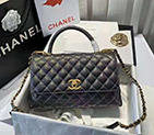 2021 Chanel large flap bag with top handle A92991