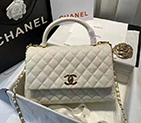 2021 Chanel large flap bag with top handle A92991