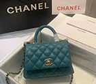 2021 Chanel mini flap bag with top handle AS2215