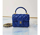 2021 Chanel mini flap bag with top handle AS2214