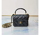 2021 Chanel mini flap bag with top handle AS2214