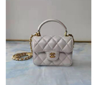 2021 Chanel mini flap bag with top handle AS2214
