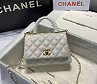 2021 Chanel mini flap bag with top handle AS2215