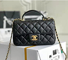 2021 Chanel mini flap bag with top handle AS2431