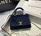 2021 Chanel mini flap bag with top handle AS2215