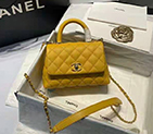 2021 Chanel mini flap bag with top handle AS2215
