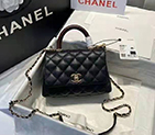 2021 Chanel mini flap bag with top handle AS2215